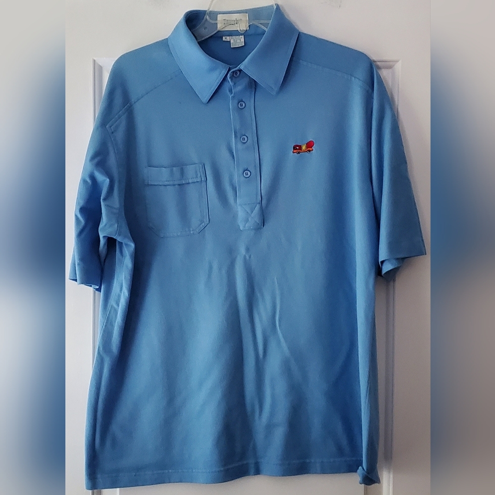 Etonic Mens Vintage Oscar Mayer Weinermobile Polo USA w/FLAW - Shirt XL - EUC